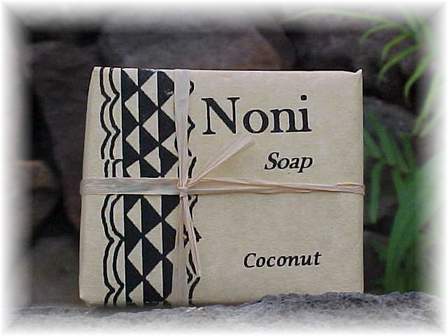 Noni Soap:  Vegetable Oils including Kukui Nut Oil